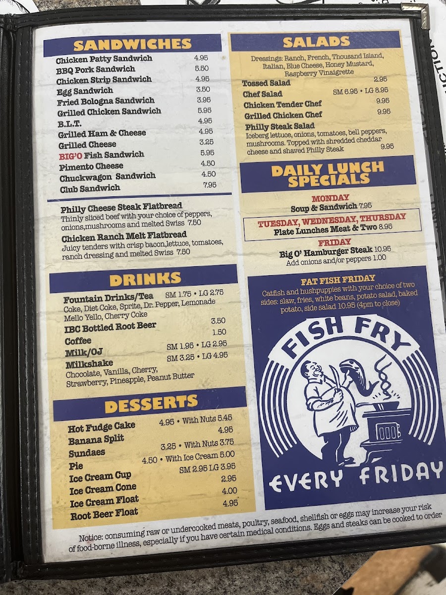 Fat Hats Grill Menu - Image 1